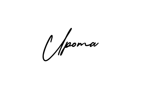 Design your own signature with our free online signature maker. With this signature software, you can create a handwritten (AmerikaSignatureDemo-Regular) signature for name Upoma. Upoma signature style 3 images and pictures png