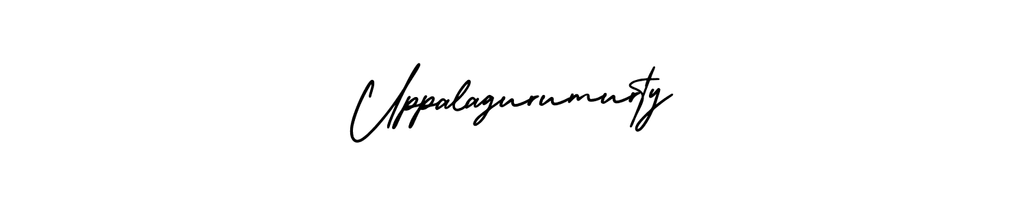 Make a beautiful signature design for name Uppalagurumurty. With this signature (AmerikaSignatureDemo-Regular) style, you can create a handwritten signature for free. Uppalagurumurty signature style 3 images and pictures png