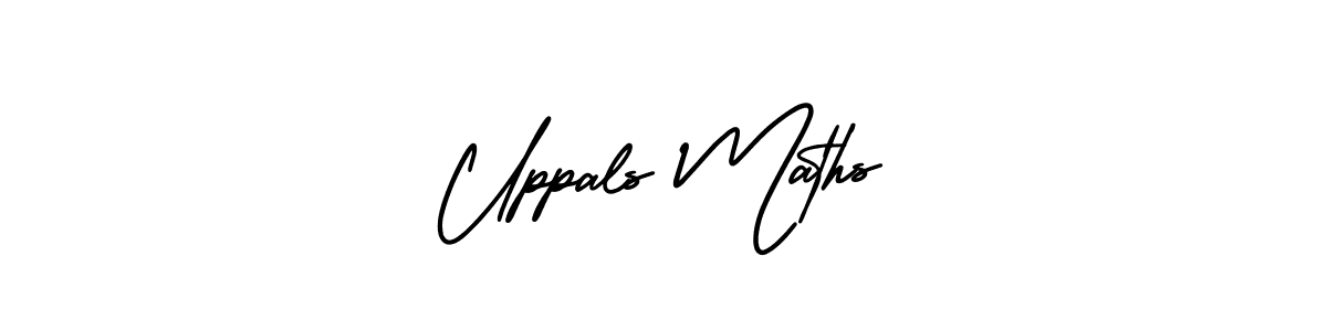 How to make Uppals Maths signature? AmerikaSignatureDemo-Regular is a professional autograph style. Create handwritten signature for Uppals Maths name. Uppals Maths signature style 3 images and pictures png