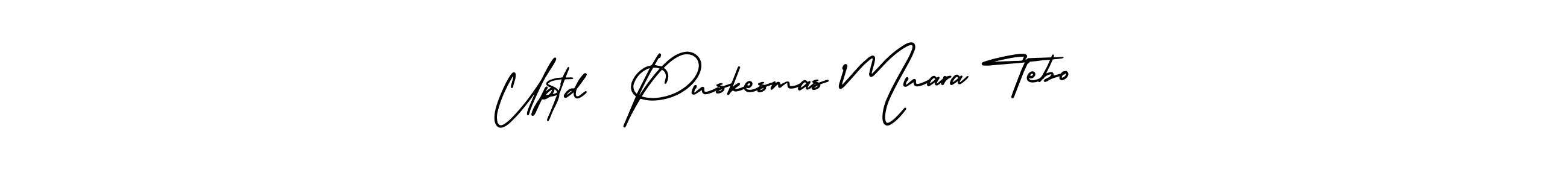 if you are searching for the best signature style for your name Uptd  Puskesmas Muara Tebo. so please give up your signature search. here we have designed multiple signature styles  using AmerikaSignatureDemo-Regular. Uptd  Puskesmas Muara Tebo signature style 3 images and pictures png