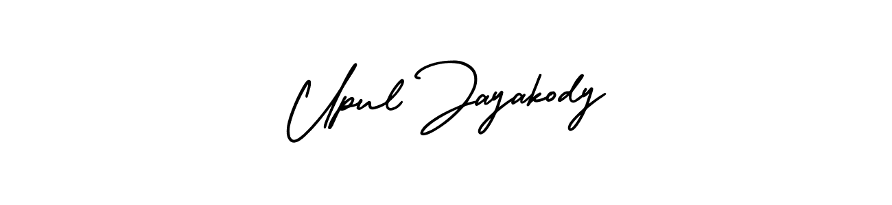 Use a signature maker to create a handwritten signature online. With this signature software, you can design (AmerikaSignatureDemo-Regular) your own signature for name Upul Jayakody. Upul Jayakody signature style 3 images and pictures png