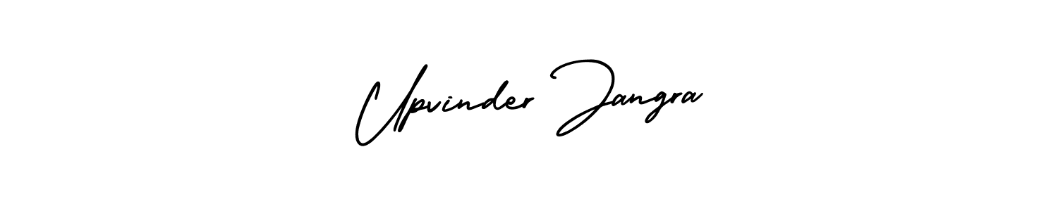 How to make Upvinder Jangra signature? AmerikaSignatureDemo-Regular is a professional autograph style. Create handwritten signature for Upvinder Jangra name. Upvinder Jangra signature style 3 images and pictures png