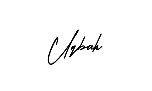 Create a beautiful signature design for name Uqbah. With this signature (AmerikaSignatureDemo-Regular) fonts, you can make a handwritten signature for free. Uqbah signature style 3 images and pictures png