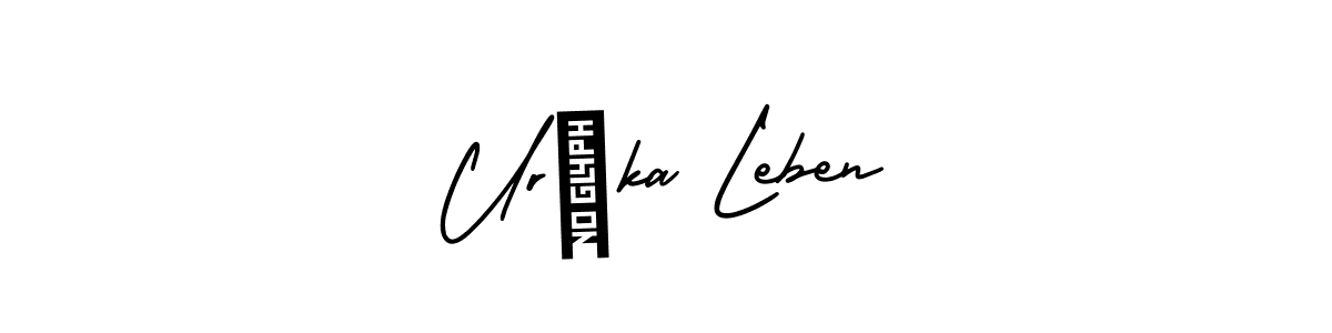 Make a beautiful signature design for name Urška Leben. Use this online signature maker to create a handwritten signature for free. Urška Leben signature style 3 images and pictures png