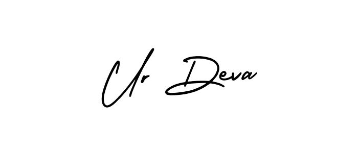Design your own signature with our free online signature maker. With this signature software, you can create a handwritten (AmerikaSignatureDemo-Regular) signature for name Ur Deva. Ur Deva signature style 3 images and pictures png