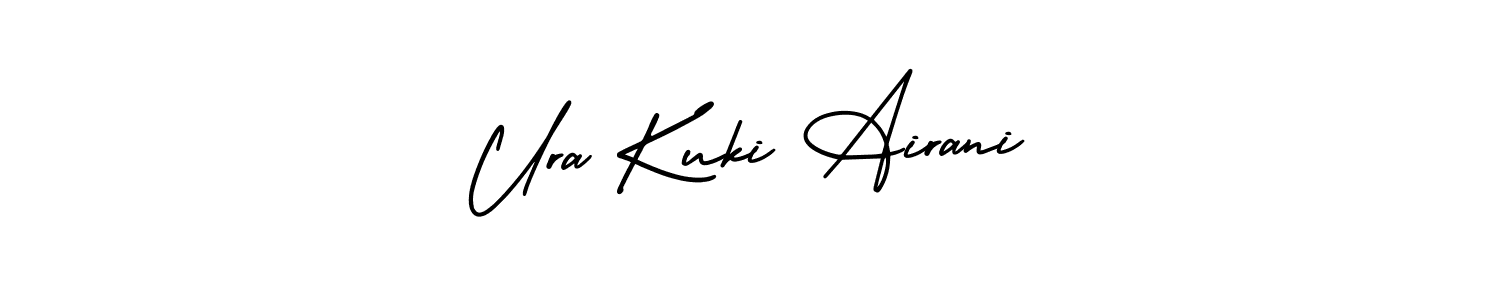 Design your own signature with our free online signature maker. With this signature software, you can create a handwritten (AmerikaSignatureDemo-Regular) signature for name Ura Kuki Airani. Ura Kuki Airani signature style 3 images and pictures png