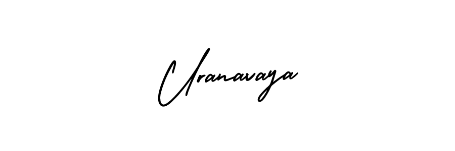 AmerikaSignatureDemo-Regular is a professional signature style that is perfect for those who want to add a touch of class to their signature. It is also a great choice for those who want to make their signature more unique. Get Uranavaya name to fancy signature for free. Uranavaya signature style 3 images and pictures png