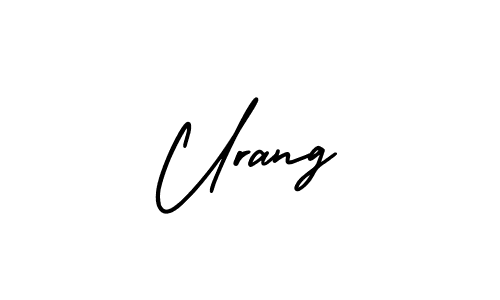 How to Draw Urang signature style? AmerikaSignatureDemo-Regular is a latest design signature styles for name Urang. Urang signature style 3 images and pictures png
