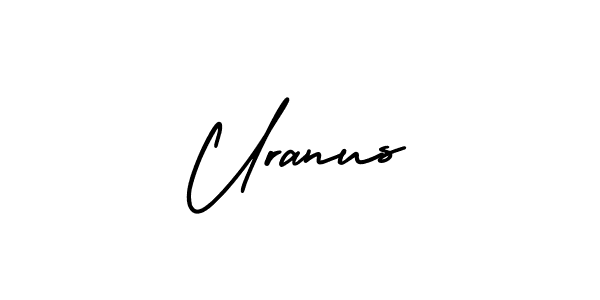 How to make Uranus name signature. Use AmerikaSignatureDemo-Regular style for creating short signs online. This is the latest handwritten sign. Uranus signature style 3 images and pictures png