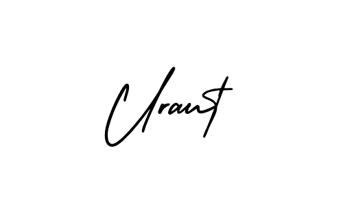 How to make Uraut name signature. Use AmerikaSignatureDemo-Regular style for creating short signs online. This is the latest handwritten sign. Uraut signature style 3 images and pictures png