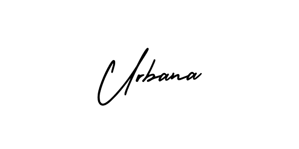 How to make Urbana signature? AmerikaSignatureDemo-Regular is a professional autograph style. Create handwritten signature for Urbana name. Urbana signature style 3 images and pictures png