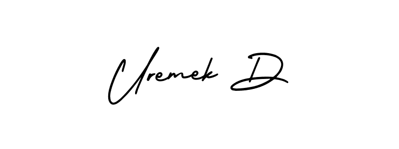 How to Draw Uremek D signature style? AmerikaSignatureDemo-Regular is a latest design signature styles for name Uremek D. Uremek D signature style 3 images and pictures png