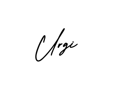 It looks lik you need a new signature style for name Urgi. Design unique handwritten (AmerikaSignatureDemo-Regular) signature with our free signature maker in just a few clicks. Urgi signature style 3 images and pictures png