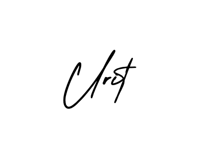 Create a beautiful signature design for name Urit. With this signature (AmerikaSignatureDemo-Regular) fonts, you can make a handwritten signature for free. Urit signature style 3 images and pictures png