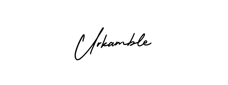 Here are the top 10 professional signature styles for the name Urkamble. These are the best autograph styles you can use for your name. Urkamble signature style 3 images and pictures png