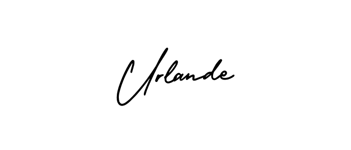 Similarly AmerikaSignatureDemo-Regular is the best handwritten signature design. Signature creator online .You can use it as an online autograph creator for name Urlande. Urlande signature style 3 images and pictures png