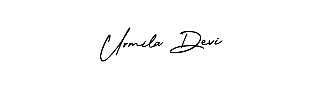 Make a beautiful signature design for name Urmila Devi. With this signature (AmerikaSignatureDemo-Regular) style, you can create a handwritten signature for free. Urmila Devi signature style 3 images and pictures png