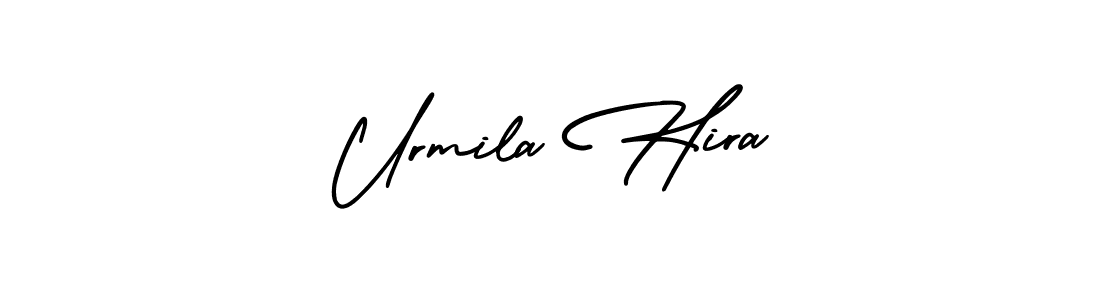 Use a signature maker to create a handwritten signature online. With this signature software, you can design (AmerikaSignatureDemo-Regular) your own signature for name Urmila Hira. Urmila Hira signature style 3 images and pictures png