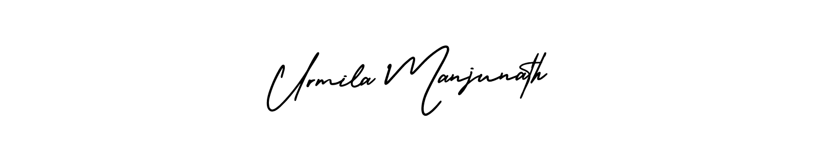 Also we have Urmila Manjunath name is the best signature style. Create professional handwritten signature collection using AmerikaSignatureDemo-Regular autograph style. Urmila Manjunath signature style 3 images and pictures png