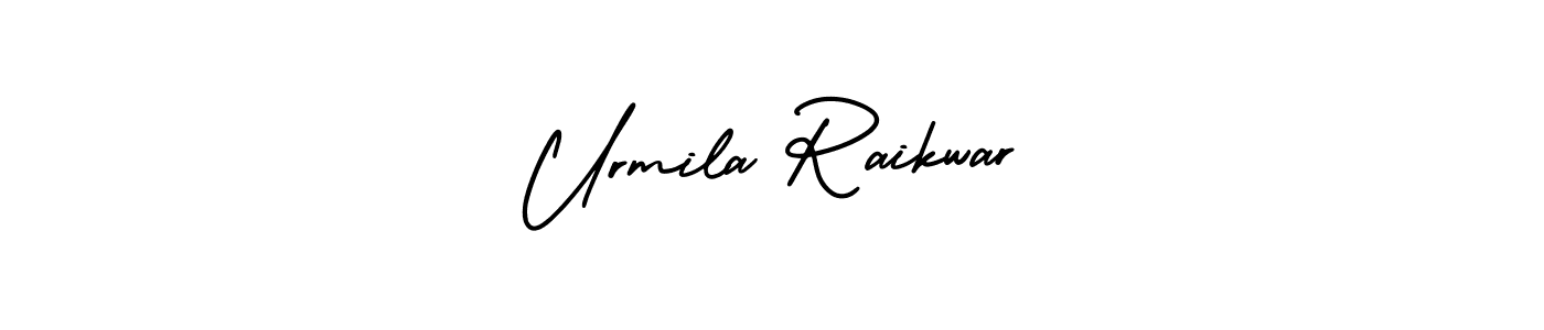 Similarly AmerikaSignatureDemo-Regular is the best handwritten signature design. Signature creator online .You can use it as an online autograph creator for name Urmila Raikwar. Urmila Raikwar signature style 3 images and pictures png