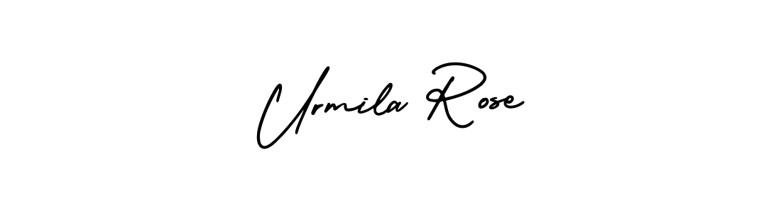 Make a beautiful signature design for name Urmila Rose. With this signature (AmerikaSignatureDemo-Regular) style, you can create a handwritten signature for free. Urmila Rose signature style 3 images and pictures png