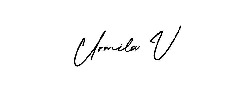You can use this online signature creator to create a handwritten signature for the name Urmila V. This is the best online autograph maker. Urmila V signature style 3 images and pictures png
