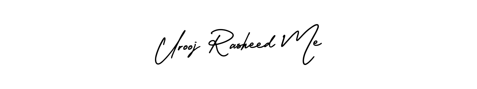 Urooj Rasheed Me stylish signature style. Best Handwritten Sign (AmerikaSignatureDemo-Regular) for my name. Handwritten Signature Collection Ideas for my name Urooj Rasheed Me. Urooj Rasheed Me signature style 3 images and pictures png