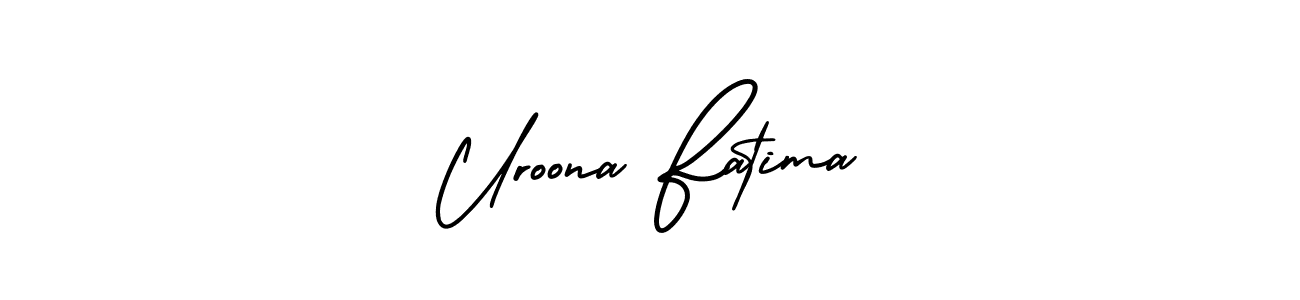 Also we have Uroona Fatima name is the best signature style. Create professional handwritten signature collection using AmerikaSignatureDemo-Regular autograph style. Uroona Fatima signature style 3 images and pictures png