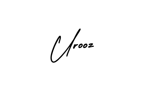 The best way (AmerikaSignatureDemo-Regular) to make a short signature is to pick only two or three words in your name. The name Urooz include a total of six letters. For converting this name. Urooz signature style 3 images and pictures png