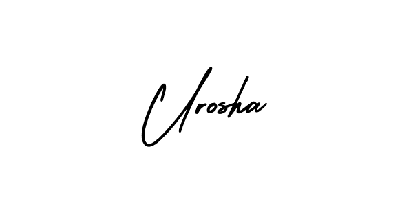 Best and Professional Signature Style for Urosha. AmerikaSignatureDemo-Regular Best Signature Style Collection. Urosha signature style 3 images and pictures png