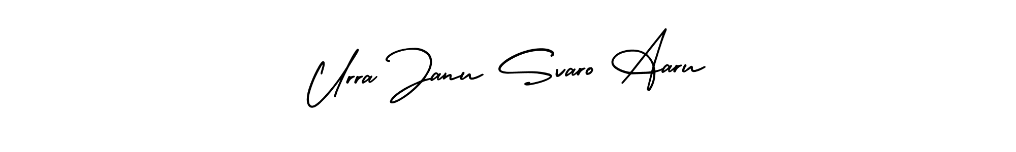 Create a beautiful signature design for name Urra Janu Svaro Aaru. With this signature (AmerikaSignatureDemo-Regular) fonts, you can make a handwritten signature for free. Urra Janu Svaro Aaru signature style 3 images and pictures png