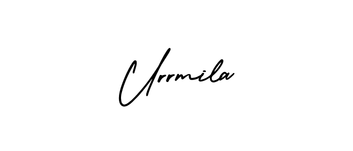 How to make Urrmila signature? AmerikaSignatureDemo-Regular is a professional autograph style. Create handwritten signature for Urrmila name. Urrmila signature style 3 images and pictures png