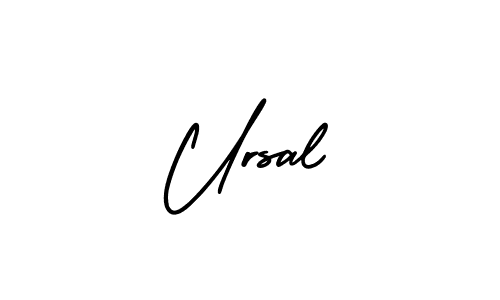 Create a beautiful signature design for name Ursal. With this signature (AmerikaSignatureDemo-Regular) fonts, you can make a handwritten signature for free. Ursal signature style 3 images and pictures png