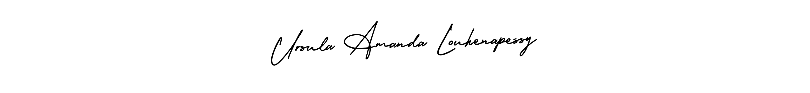 See photos of Ursula Amanda Louhenapessy official signature by Spectra . Check more albums & portfolios. Read reviews & check more about AmerikaSignatureDemo-Regular font. Ursula Amanda Louhenapessy signature style 3 images and pictures png