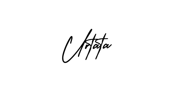 How to make Urtata signature? AmerikaSignatureDemo-Regular is a professional autograph style. Create handwritten signature for Urtata name. Urtata signature style 3 images and pictures png