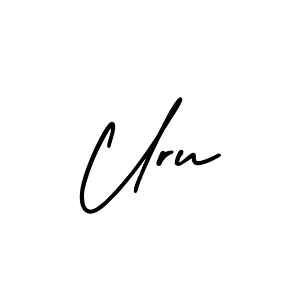 if you are searching for the best signature style for your name Uru. so please give up your signature search. here we have designed multiple signature styles  using AmerikaSignatureDemo-Regular. Uru signature style 3 images and pictures png