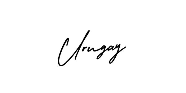 AmerikaSignatureDemo-Regular is a professional signature style that is perfect for those who want to add a touch of class to their signature. It is also a great choice for those who want to make their signature more unique. Get Urugay name to fancy signature for free. Urugay signature style 3 images and pictures png