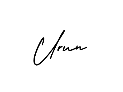 The best way (AmerikaSignatureDemo-Regular) to make a short signature is to pick only two or three words in your name. The name Urun include a total of six letters. For converting this name. Urun signature style 3 images and pictures png