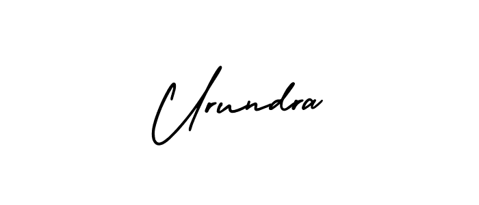 Use a signature maker to create a handwritten signature online. With this signature software, you can design (AmerikaSignatureDemo-Regular) your own signature for name Urundra. Urundra signature style 3 images and pictures png