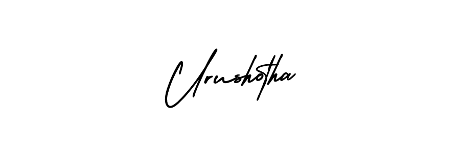 Urushotha stylish signature style. Best Handwritten Sign (AmerikaSignatureDemo-Regular) for my name. Handwritten Signature Collection Ideas for my name Urushotha. Urushotha signature style 3 images and pictures png
