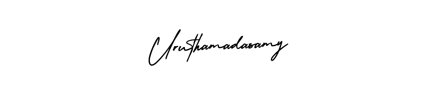 Create a beautiful signature design for name Uruthamadasamy. With this signature (AmerikaSignatureDemo-Regular) fonts, you can make a handwritten signature for free. Uruthamadasamy signature style 3 images and pictures png