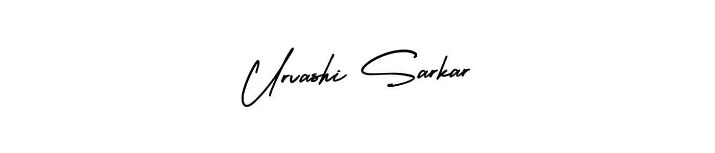 AmerikaSignatureDemo-Regular is a professional signature style that is perfect for those who want to add a touch of class to their signature. It is also a great choice for those who want to make their signature more unique. Get Urvashi Sarkar name to fancy signature for free. Urvashi Sarkar signature style 3 images and pictures png