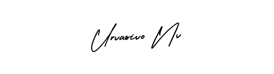 Make a short Urvasivo Nv signature style. Manage your documents anywhere anytime using AmerikaSignatureDemo-Regular. Create and add eSignatures, submit forms, share and send files easily. Urvasivo Nv signature style 3 images and pictures png