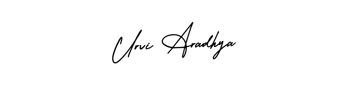Check out images of Autograph of Urvi Aradhya name. Actor Urvi Aradhya Signature Style. AmerikaSignatureDemo-Regular is a professional sign style online. Urvi Aradhya signature style 3 images and pictures png