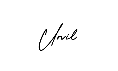 Use a signature maker to create a handwritten signature online. With this signature software, you can design (AmerikaSignatureDemo-Regular) your own signature for name Urvil. Urvil signature style 3 images and pictures png