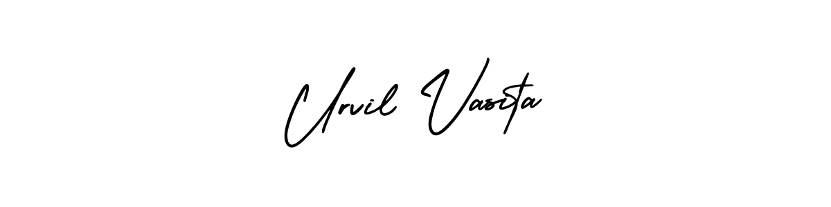 Make a beautiful signature design for name Urvil Vasita. Use this online signature maker to create a handwritten signature for free. Urvil Vasita signature style 3 images and pictures png