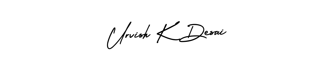 You can use this online signature creator to create a handwritten signature for the name Urvish K Desai. This is the best online autograph maker. Urvish K Desai signature style 3 images and pictures png