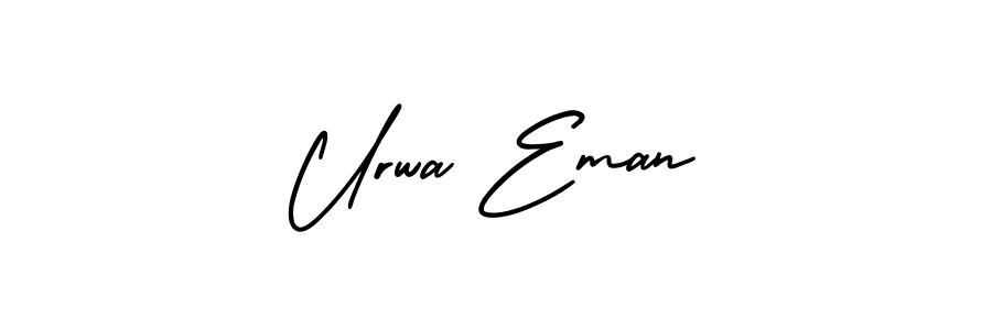 How to Draw Urwa Eman signature style? AmerikaSignatureDemo-Regular is a latest design signature styles for name Urwa Eman. Urwa Eman signature style 3 images and pictures png