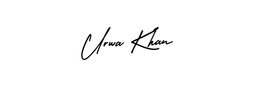 Make a beautiful signature design for name Urwa Khan. With this signature (AmerikaSignatureDemo-Regular) style, you can create a handwritten signature for free. Urwa Khan signature style 3 images and pictures png