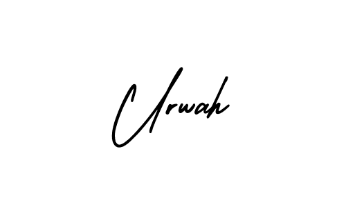 How to make Urwah name signature. Use AmerikaSignatureDemo-Regular style for creating short signs online. This is the latest handwritten sign. Urwah signature style 3 images and pictures png